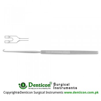 Wound Retractor 2 Sharp Prongs - Large Curve Stainless Steel, 16.5 cm - 6 1/2" Width 7.5 mm